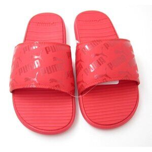 New W/ Tag Men's Puma Bold High Risk Red Slides Sandals Size 10US (375343 03)Z86